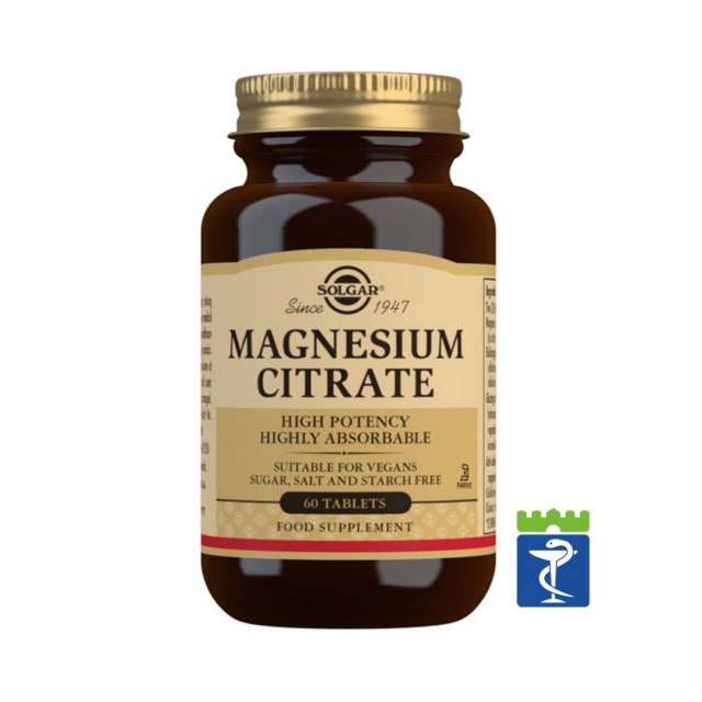 Solgar Magnezium Citrat Tbl A60 Solgar Magnezium Citrat Tbl A60