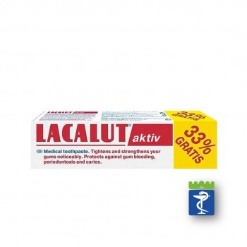 Lacalut aktiv pasta za zube 100ml (75ml + 33% gratis)