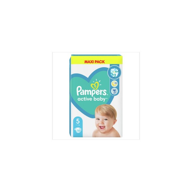 Pampers Active Baby 5 (11-16Kg) Maxi Pack Pelene A50