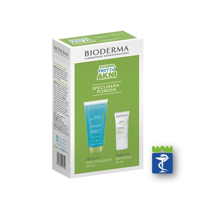 Bioderma Set 2 Sebium Gel 200Ml + Sebium Sensitive 30Ml Bioderma Set 2 Sebium Gel 200Ml + Sebium Sensitive 30Ml