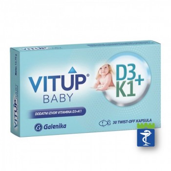 Vitup baby D3+K1 twist off kapsule a30