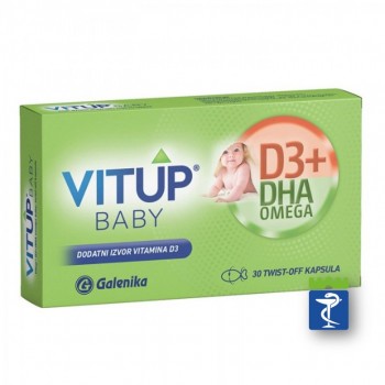 Vitup baby D3+DHA omega twist off kapsule a30