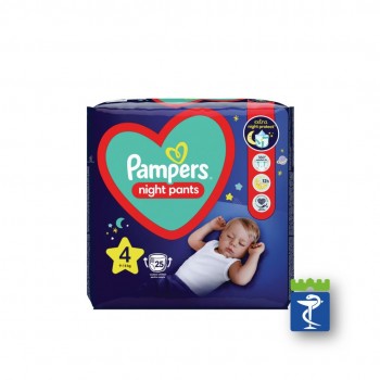 Pampers 4 (9-15kg) gaćice a25