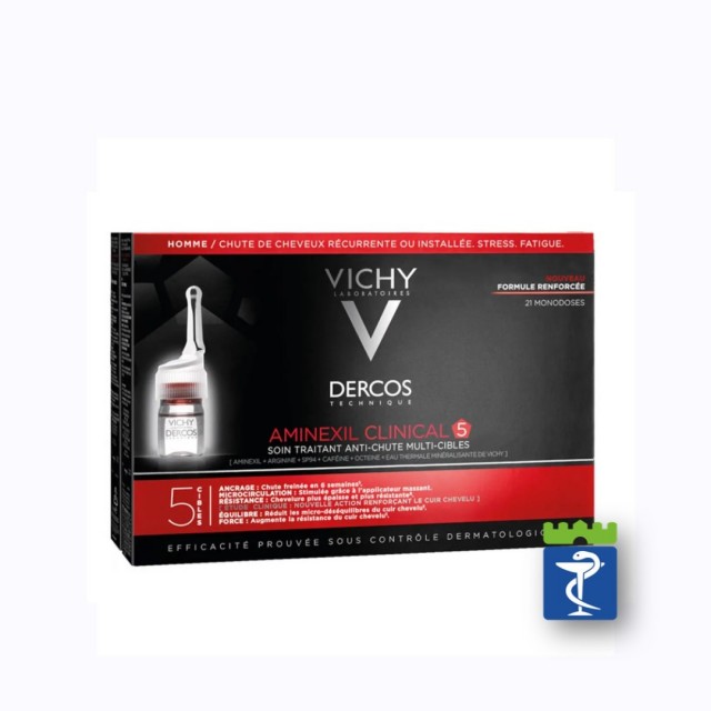 Vichy Dercos Aminexil Clinical 5 Ampule  Protiv Ispadanja Kose Za Muškarce A21 2748