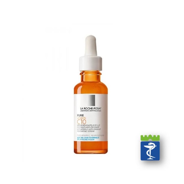 La Roche-Posay PURE VITAMIN C10 SERUM Obnavljajući serum protiv bora za sjaj i blistavost kože s čistim vitaminom C i salicilnom kiselinom 30ml La Roche-Posay PURE VITAMIN C10 SERUM Obnavljajući serum protiv bora za sjaj i blistavost kože s čistim vitaminom C i salicilnom kiselinom 30ml