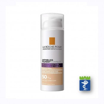 La Roche-Posay ANTHELIOS PIGMENT CORRECT SPF50+ Tonirana krema za zaštitu od sunca i za fotokorekciju, vidljivo umanjuje bore i tamne fleke, Light 50ml