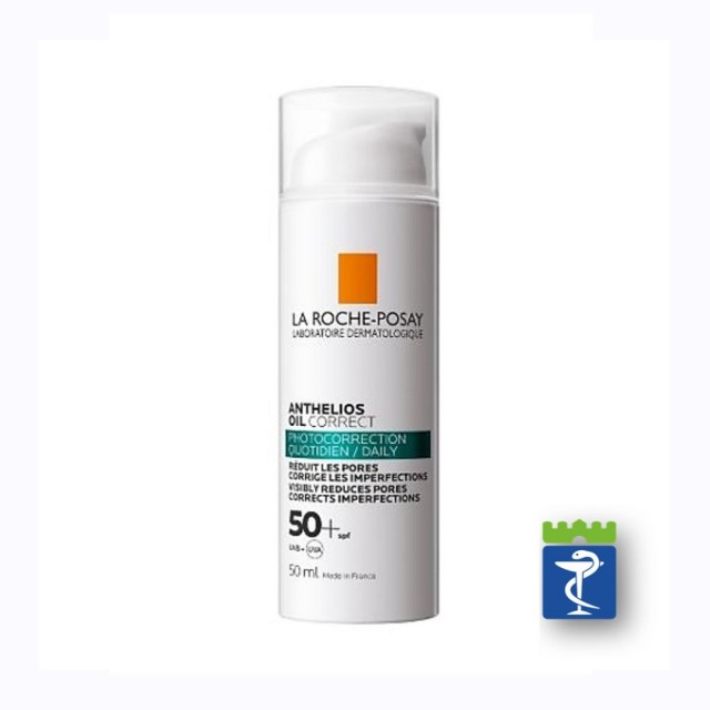 La Roche-Posay Anthelios Oil Correct Spf50+ Gel-Krema Za Zaštitu Od Sunca I Za Fotokorekciju, Vidljivo Umanjuje Pore I Koriguje Nepravilnosti 50Ml