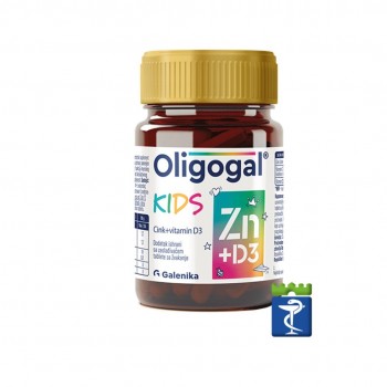 Oligogal kids Zn+D3 tablete a60