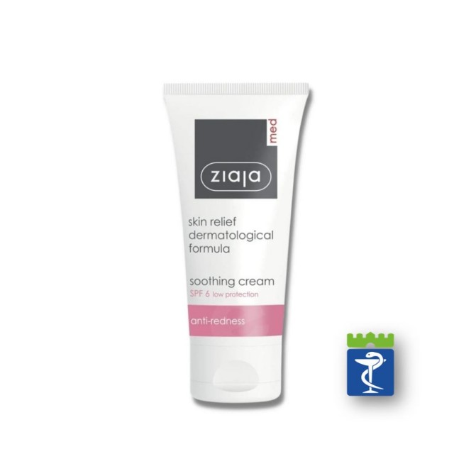 Ziaja Med Umirujuća Krema Protiv Crvenila Lica 50Ml