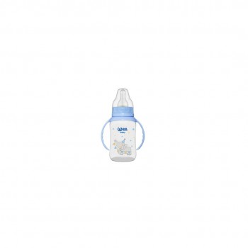Wee Baby flašica PP sa ručkama 150ml silikonska cucla 6-18m 744 Wee Baby flašica PP sa ručkama 150ml silikonska cucla 6-18m 744