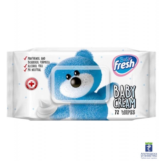 Baby Fresh Baby Cream Vlažne Maramice A72 Baby Fresh Baby Cream Vlažne Maramice A72