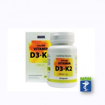 Vitamin D3 2000 +K2 kapsule a30 