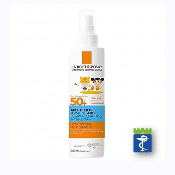 La Roche-Posay ANTHELIOS UVMUNE 400 DERMO - PEDIATRICS Nevidljivi sprej za zaštitu od sunca za decu SPF50+ 200ml