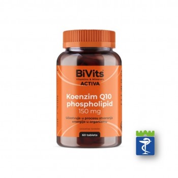 Bivits activa koenzim Q10 Phospholipid tablete a60 Bivits activa koenzim Q10 Phospholipid tablete a60