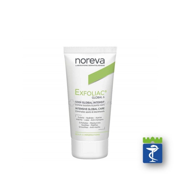 Noreva Exfoliac Global 6 Krema 30Ml