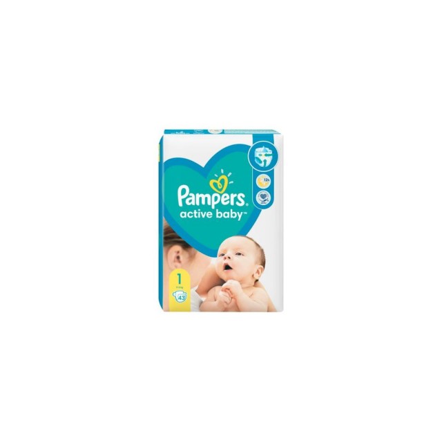 Pampers New Baby Dry 1 (2-5Kg) Pelene A43