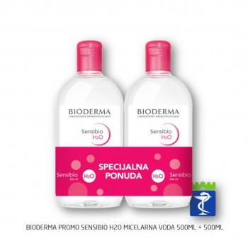 BIODERMA PROMO SENSIBIO H2O MICELARNA VODA 500ML + 500ML