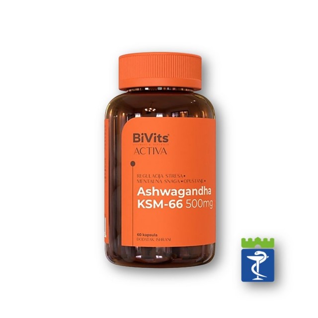 Bivits Activa Ashwagandha Ksm-66 Kapsule A60 Bivits Activa Ashwagandha Ksm-66 Kapsule A60