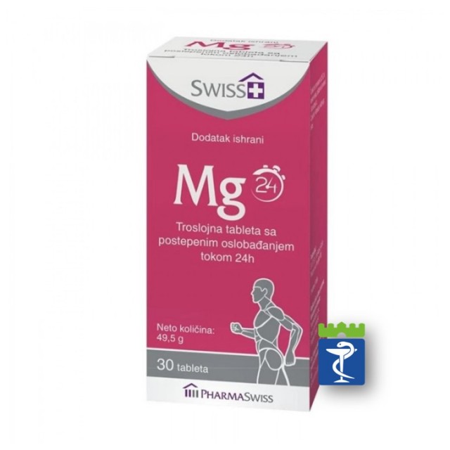 Swiss+ Mg 24H Tablete A30