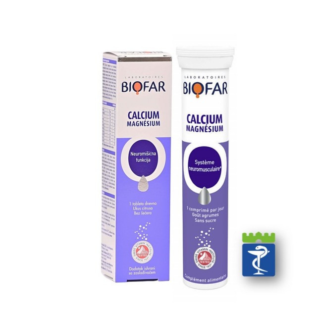 Biofar Ca+Mg+Cu Efervete A20