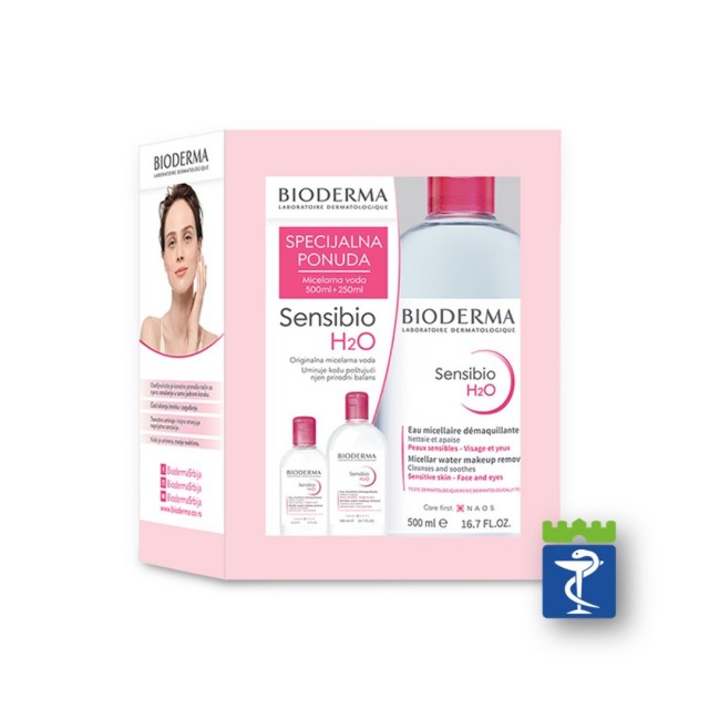 Bioderma Sensibio H2O Ar Micelarna Voda 500+250Ml Promo Bioderma Sensibio H2O Ar Micelarna Voda 500+250Ml Promo
