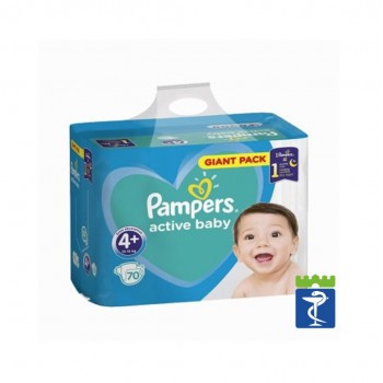 Pampers Active Baby Maxi 4+ (10-15kg) Giant Pack a70