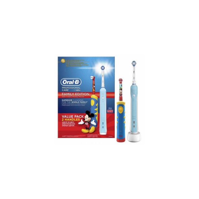 Oral-B Family Edition Professional Care 500 +D10K Mickey Mouse Električna Četkica Za Zube Oral-B Family Edition Professional Care 500 +D10K Mickey Mouse Električna Četkica Za Zube