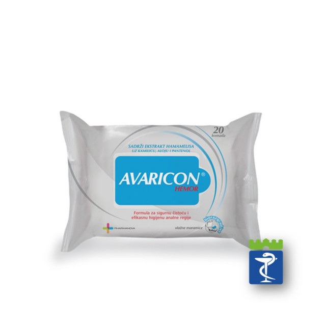 Avaricon Hemor Vlažne Maramice A20