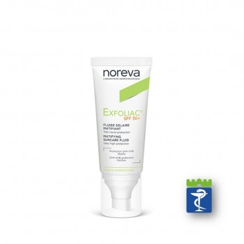 Noreva Exfoliac matirajući fluid SPF50+ 40ml