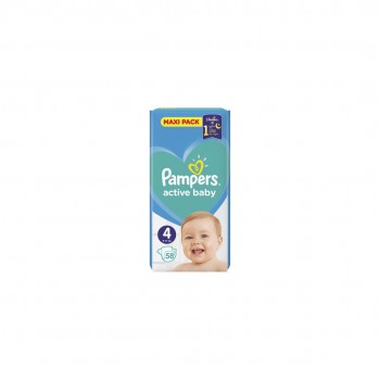 Pampers Active Baby 4 (9-14kg) Maxi pack pelene a58 Pampers Active Baby 4 (9-14kg) Maxi pack pelene a58