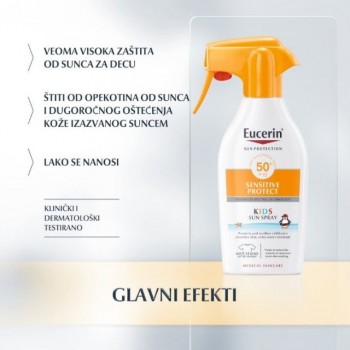 Eucerin Sun sensitive protect kids trigger sprej SPF 50+ 250ml 63442