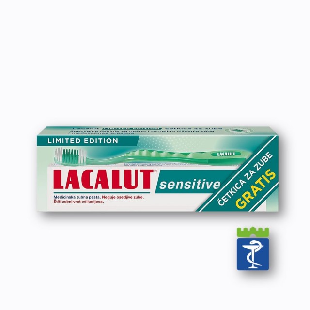 Lacalut Sensitive Pasta Za Zube + Četkica Za Zube Gratis Lacalut Sensitive Pasta Za Zube + Četkica Za Zube Gratis