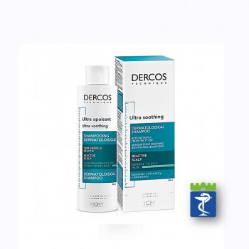 VICHY DERCOS Izuzetno smirujući šampon za osetljivo vlasište, normalna do masna kosa 200ml